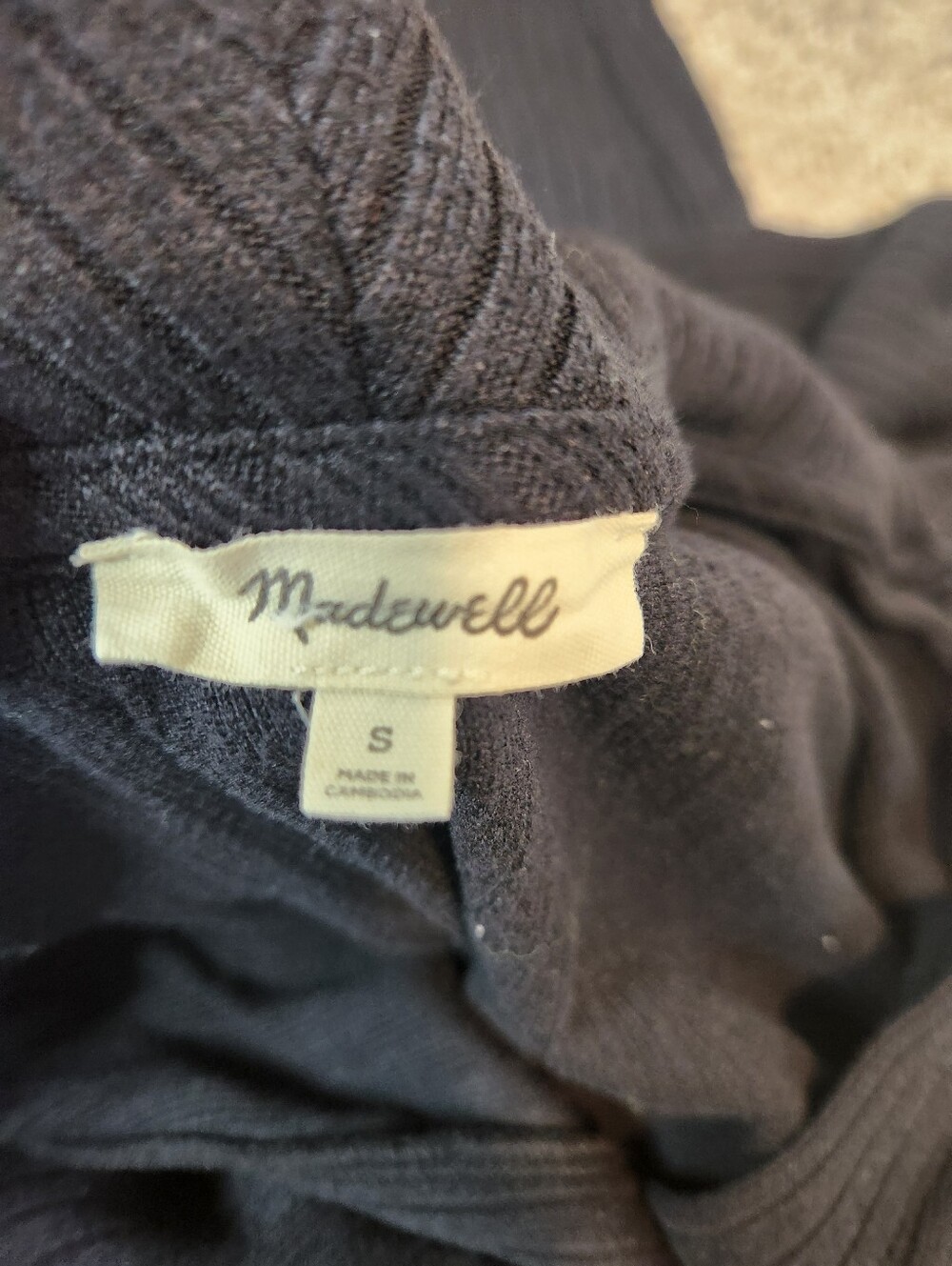 Madewell Relaxed Long-Sleeve Polo Tee Size Small - Picture 4 of 8